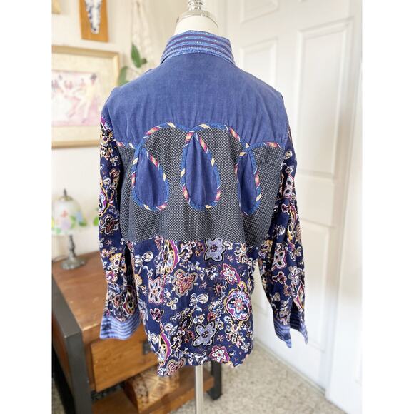 Koos of Course! Mixed Pattern Corduroy Button Down Shirt - Picture 9 of 14